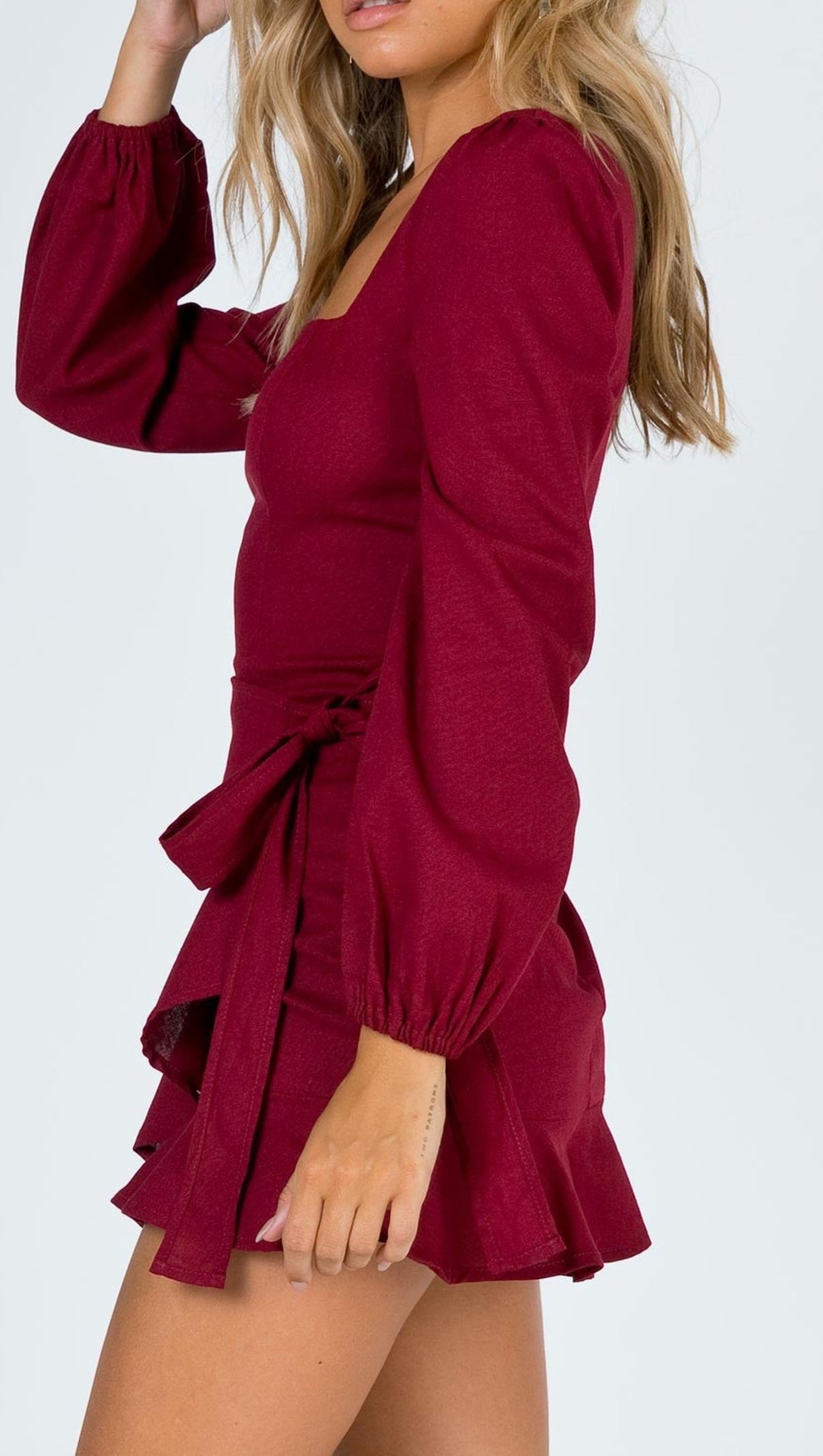 AIIZIE LONG SLEEVE VILLA MINI DRESS - product image