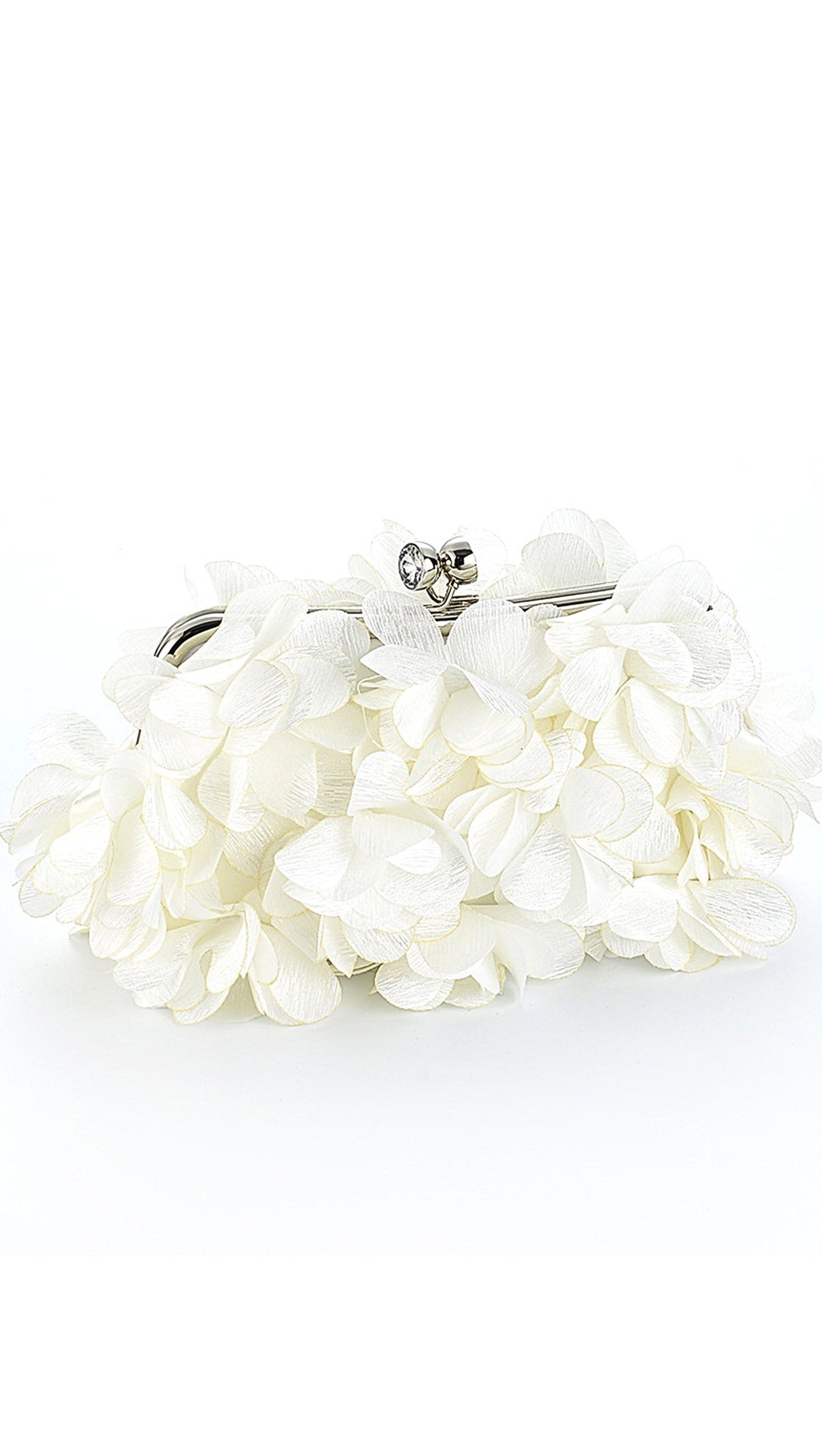 AIIZIE RAVEN WHITE FLOWER CLUTCHES - product image