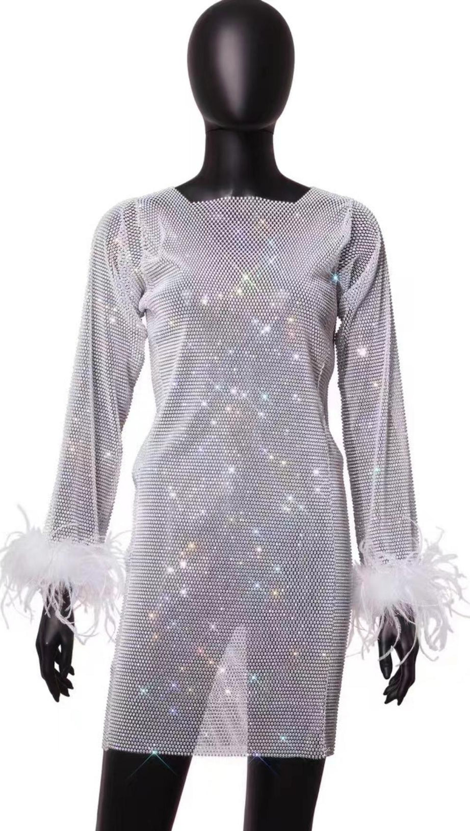 MINIKLEID AUS MESH MIT FEDERN