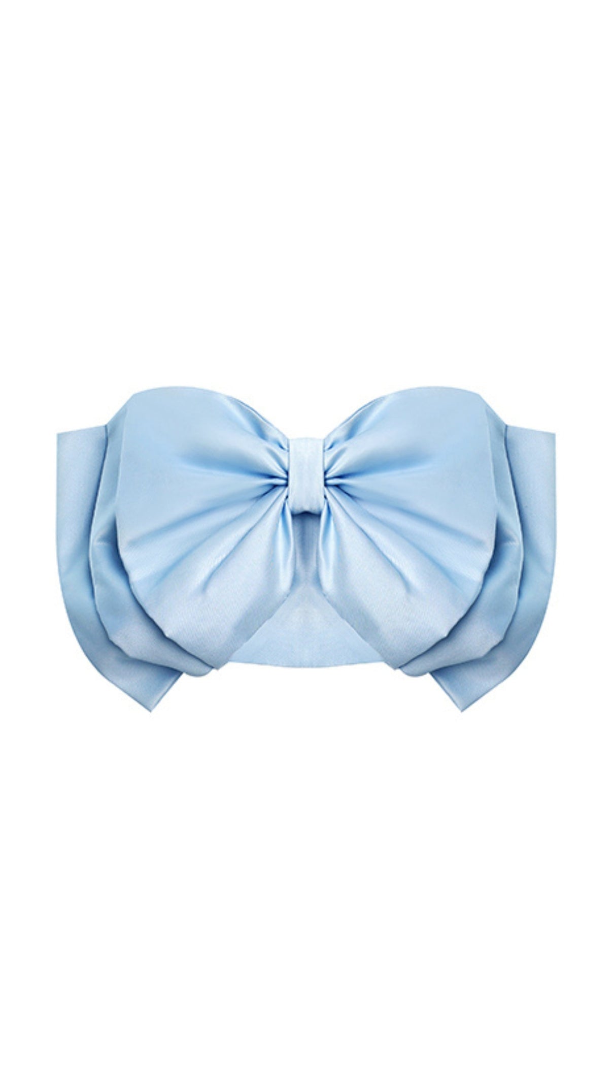 AIIZIE BOW STRAPLESS TOP IN BLUE - product image