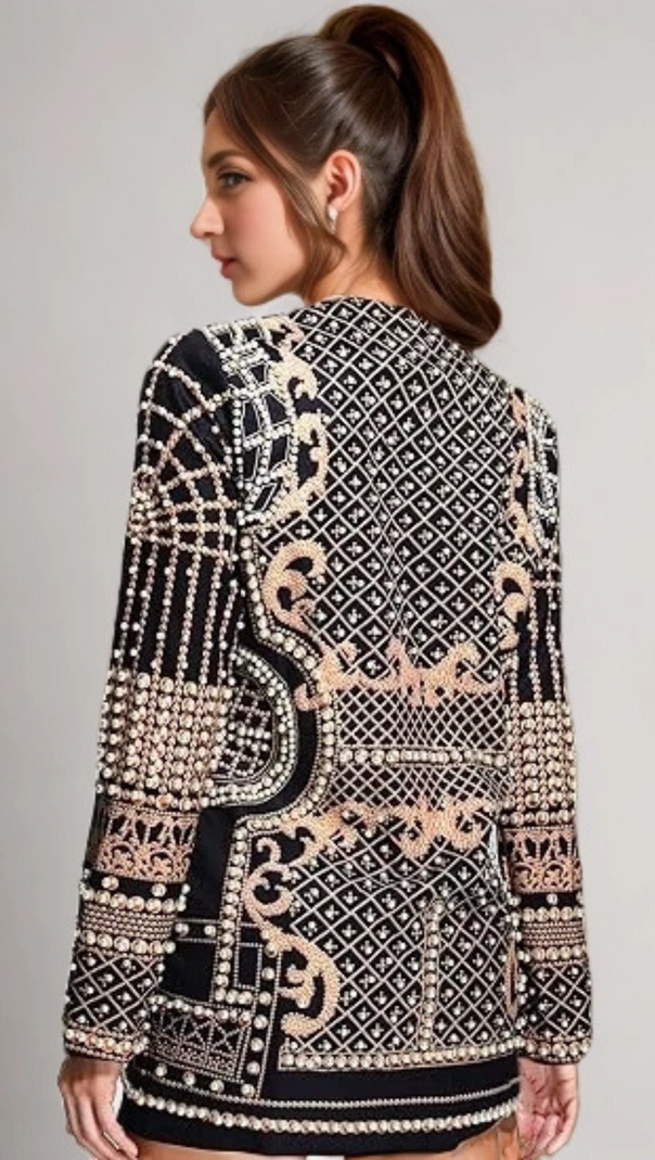 AIIZIE BONNIE PEARL BLAZER MINI DRESS - product image