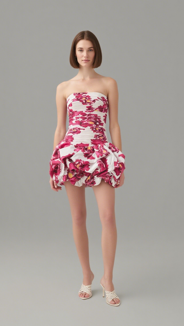 AIIZIE VIOLETTE BUBBLE HEM MINI DRESS - product image