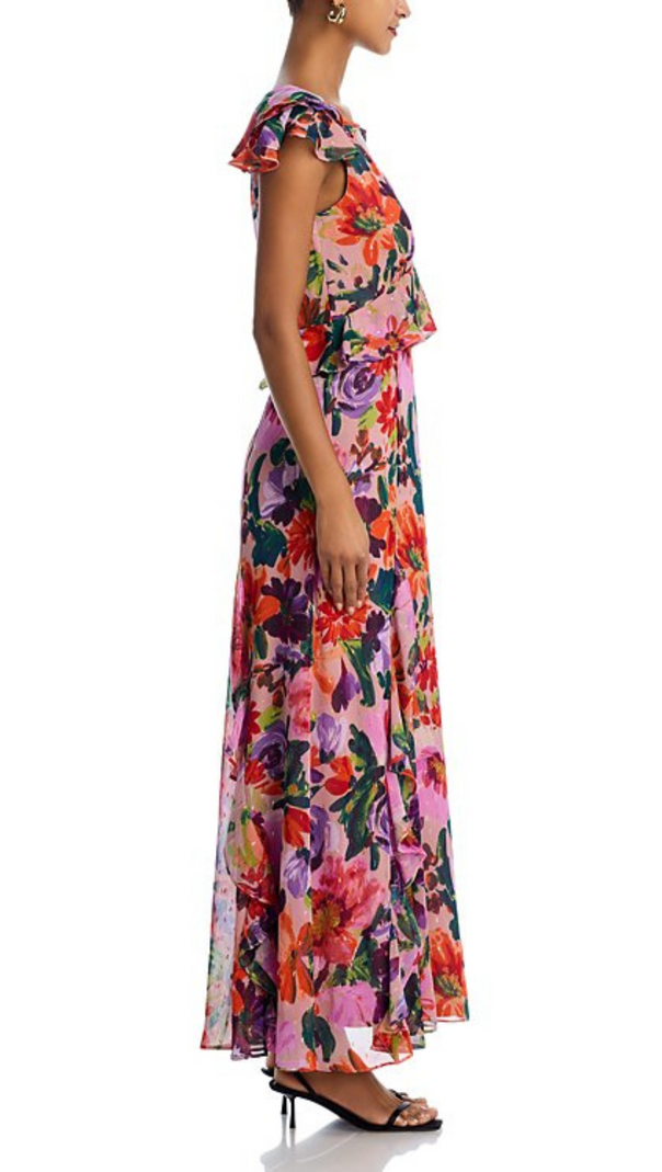AIIZIE FLUTTER SLEEVE MAXI DRESS - product image