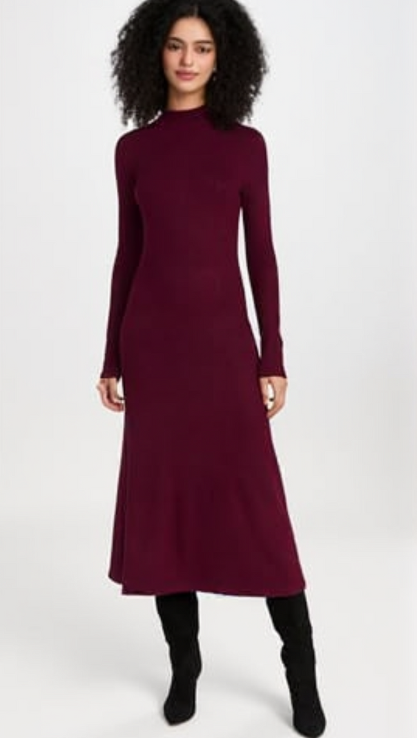 AIIZIE MERLOT MAXI DRESS - product image
