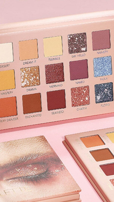 18-COLOR MATTE PEARLESCENT EARTH COLOR EYESHADOW