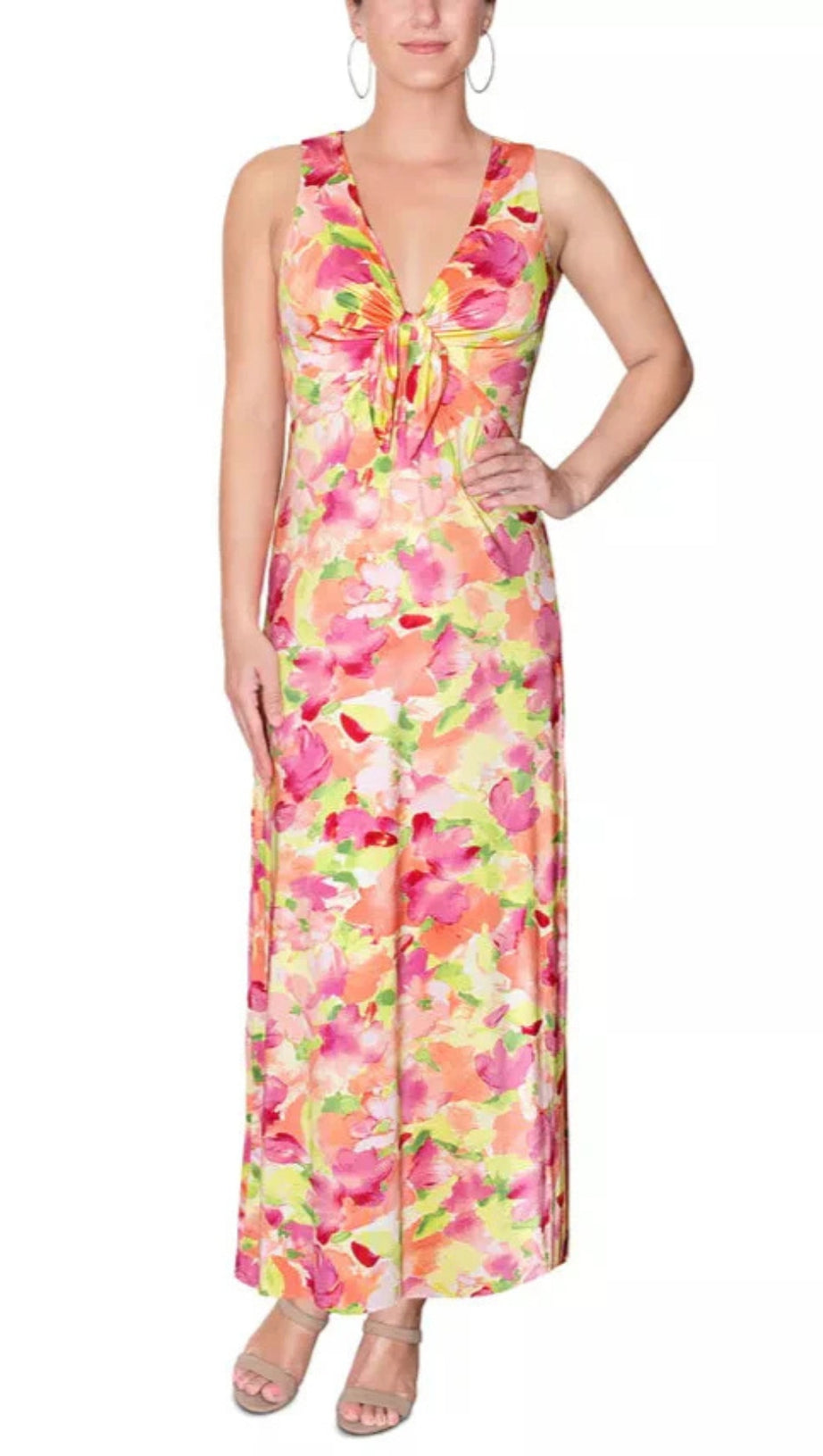 Wilonna A-Linien-Kleid mit Bindeband vorne für Damen
