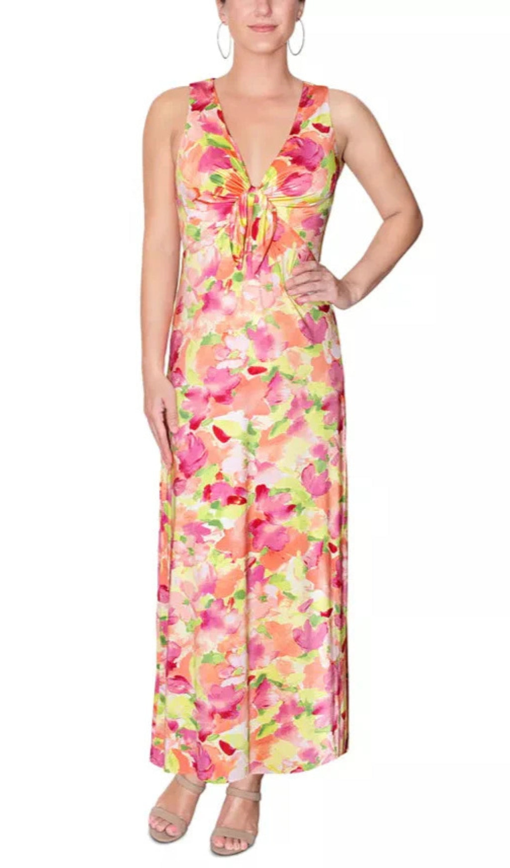 Wilonna A-Linien-Kleid mit Bindeband vorne für Damen