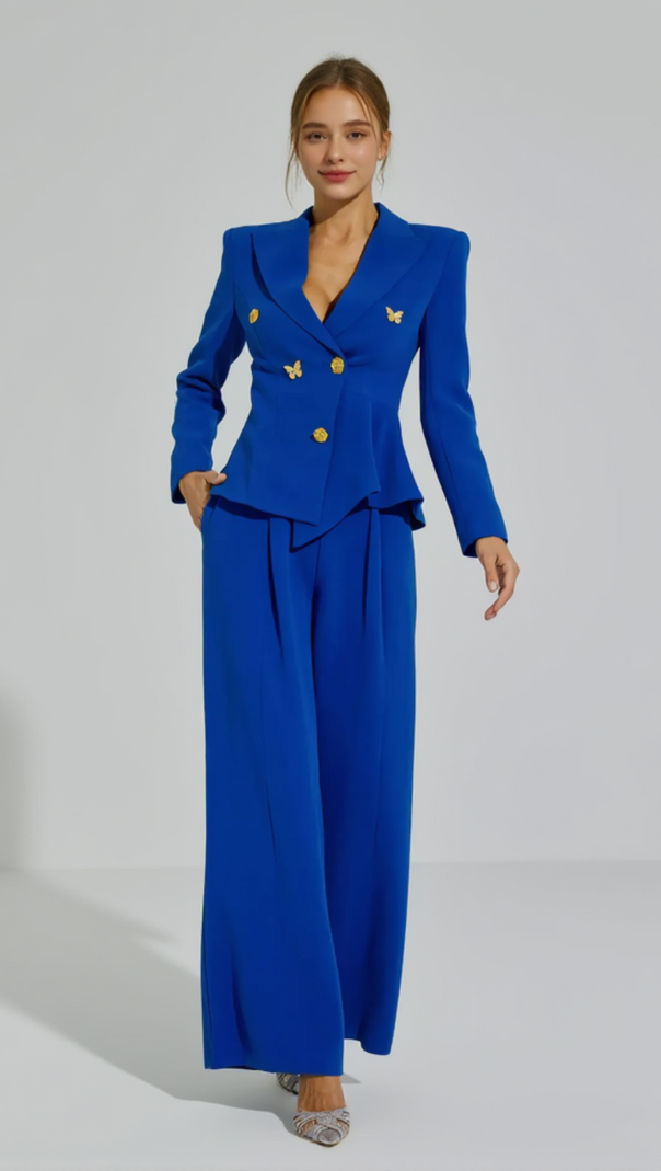 AIIZIE LEXI V-NECK LONG SLEEVES TWO-PIECES SET - product image