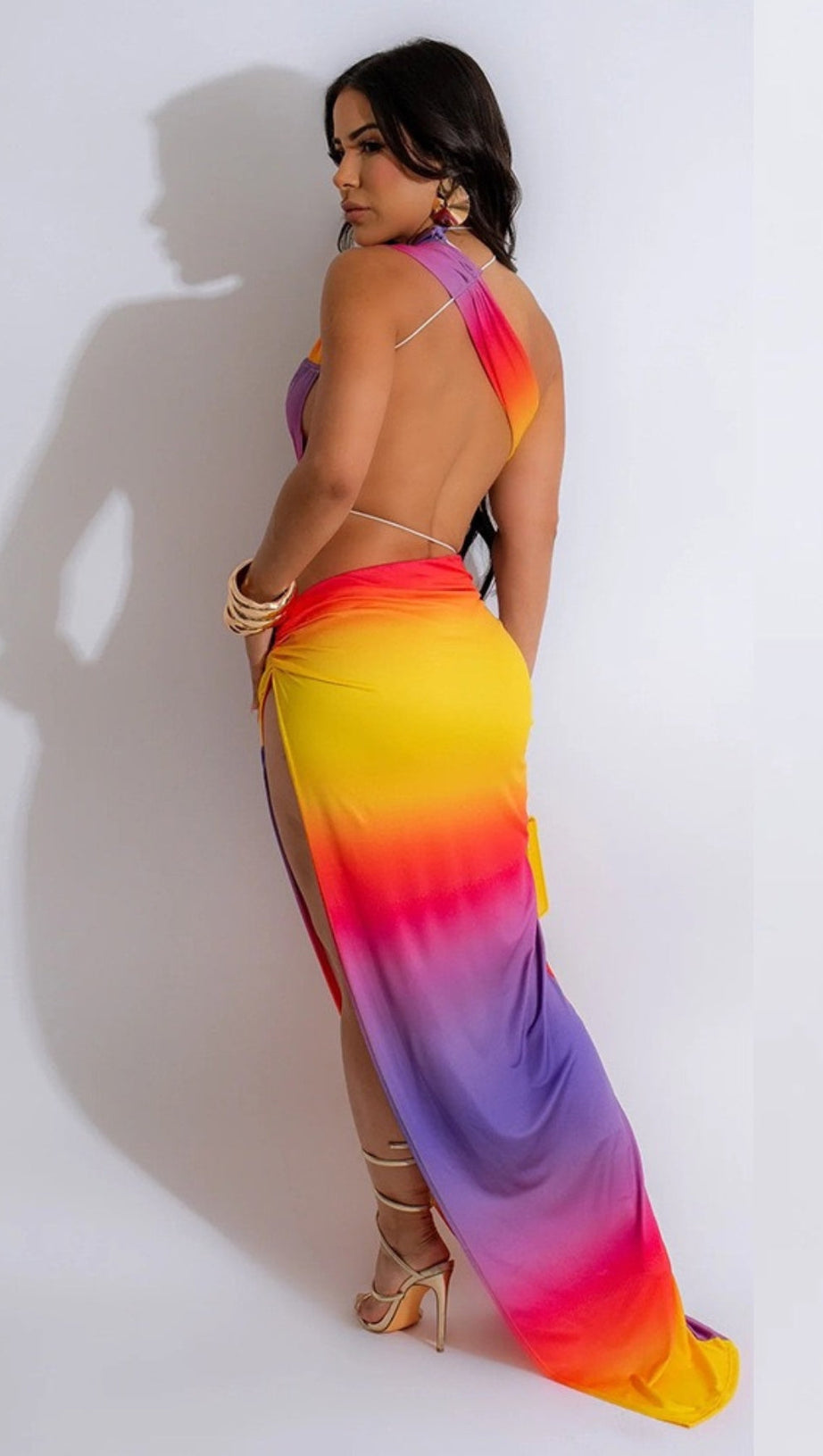 WRAP AROUND MAXI DRESS