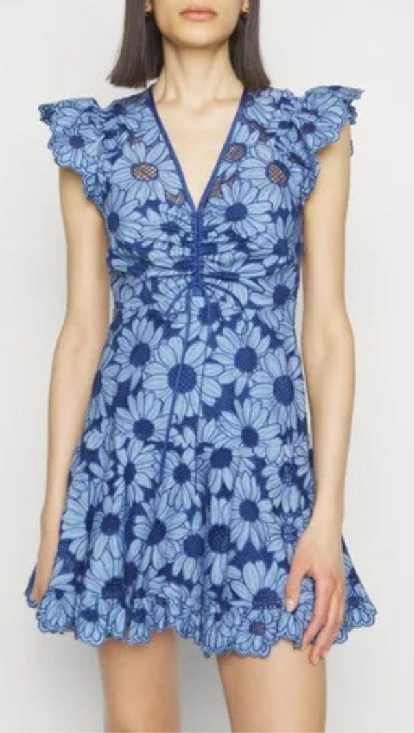 AIIZIE ANNIS FLOWER PRINTED MINI DRESS - product image