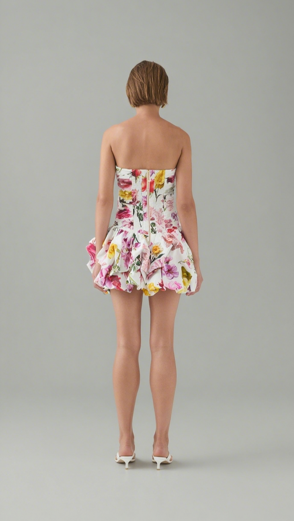 AIIZIE VIOLETTE BUBBLE HEM MINI DRESS - product image