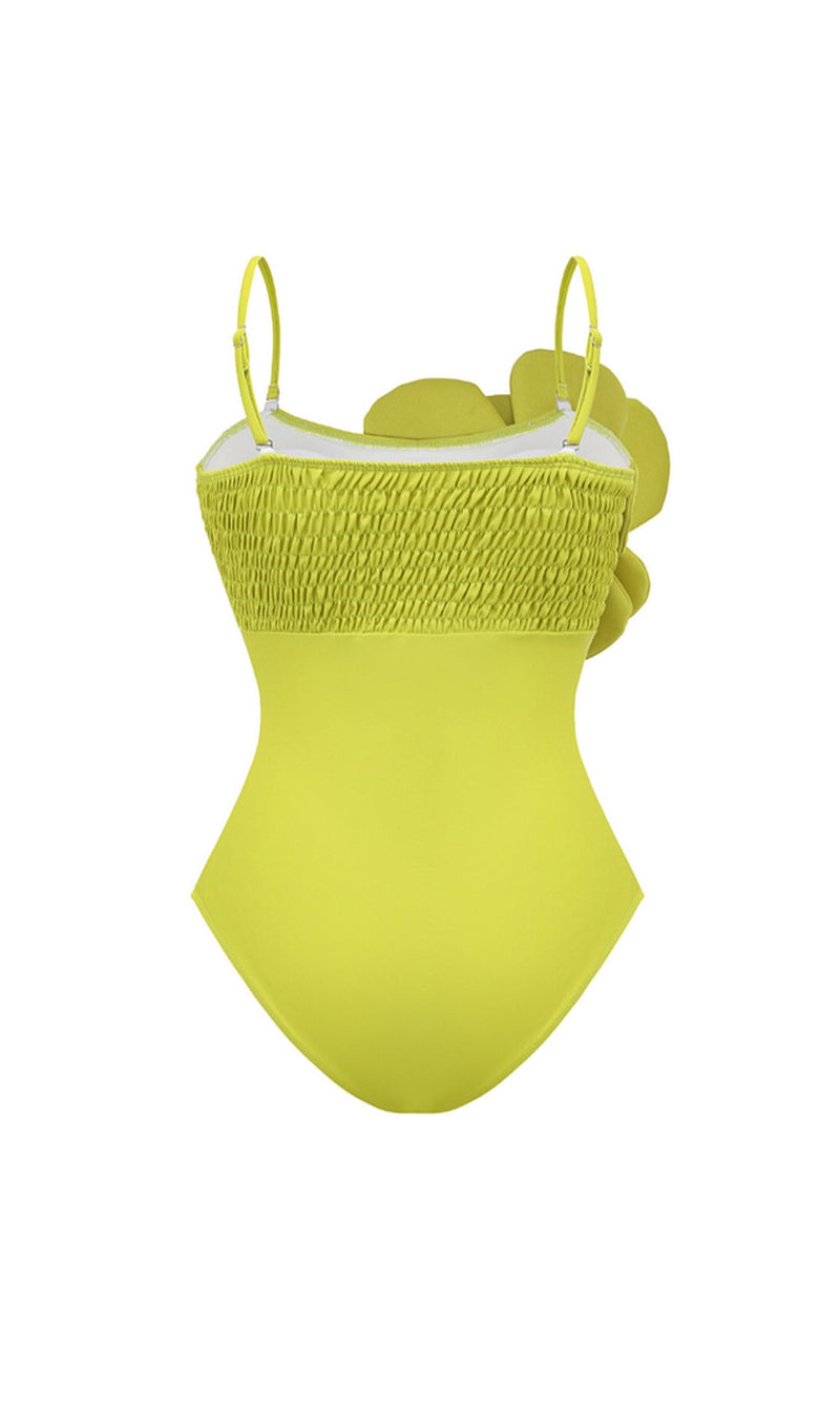 LIME FLOWER SWIMSUIT