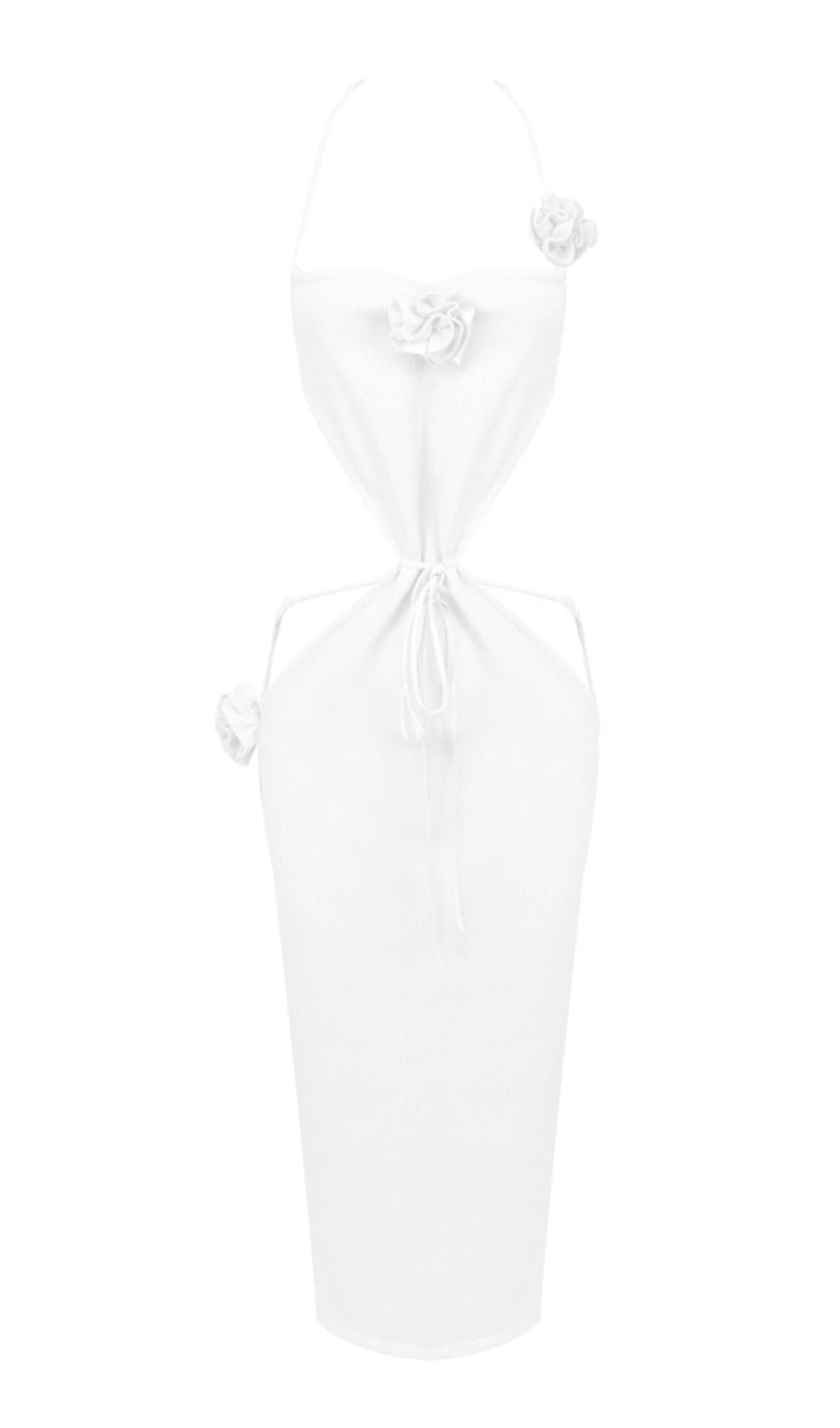 Strapsrock mit Blumen- und Hohlsaum 