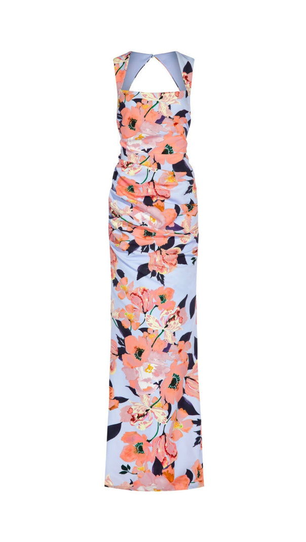 AIIZIE WOMEN'S SQUARE-NECK FLORAL-PRINT GOWN - product image