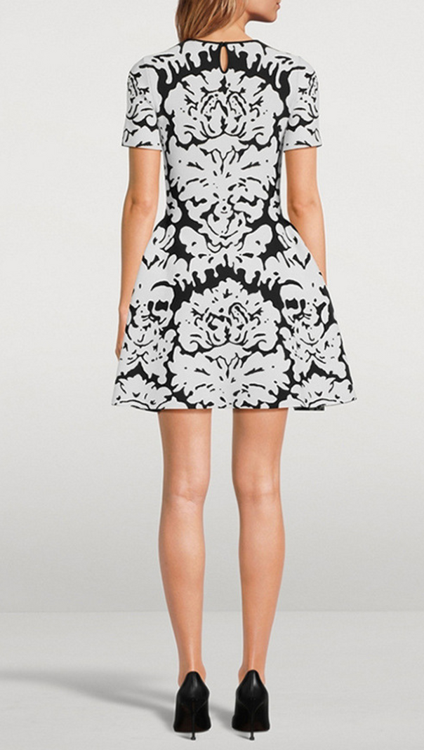 AIIZIE FLORAL-PATTERN STRETCH-KNIT MINI DRESS - product image