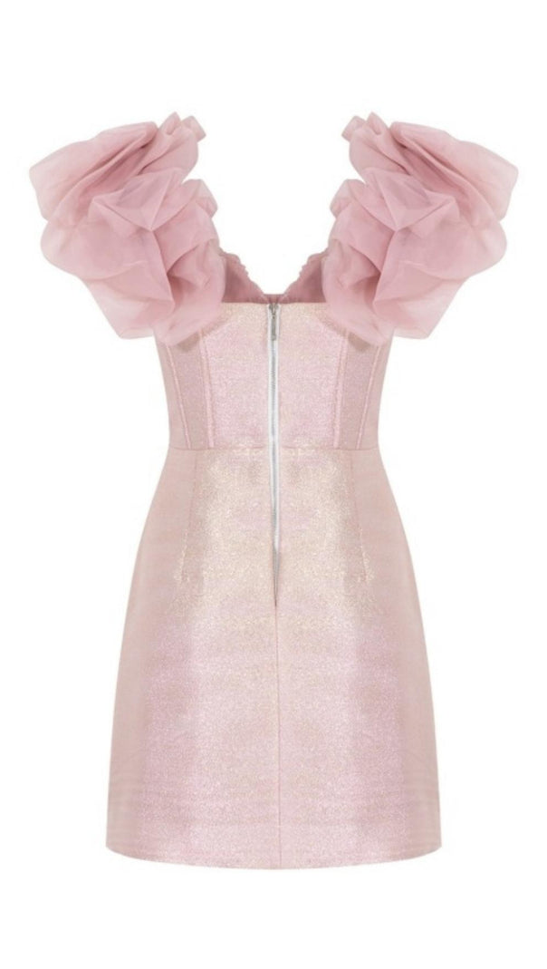 AIIZIE JULIE PINK CORSET MINI DRESS - product image