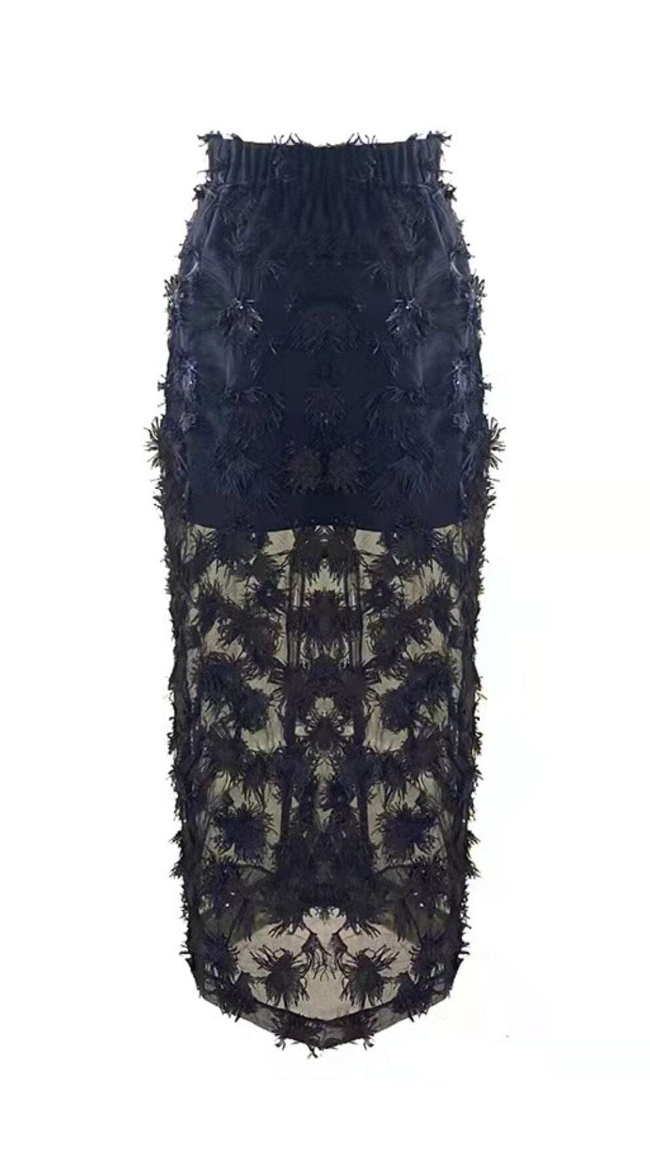 BLACK LACE BEACH SKIRT