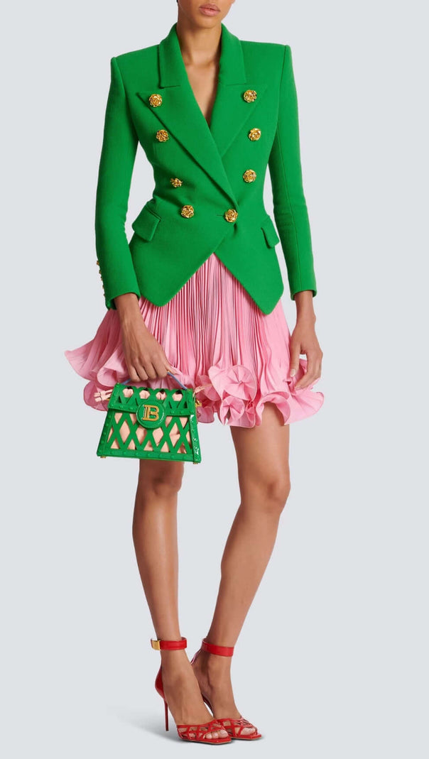 AIIZIE PINK ANAVIA PINK RUFFLE HEM SKIRT - product image