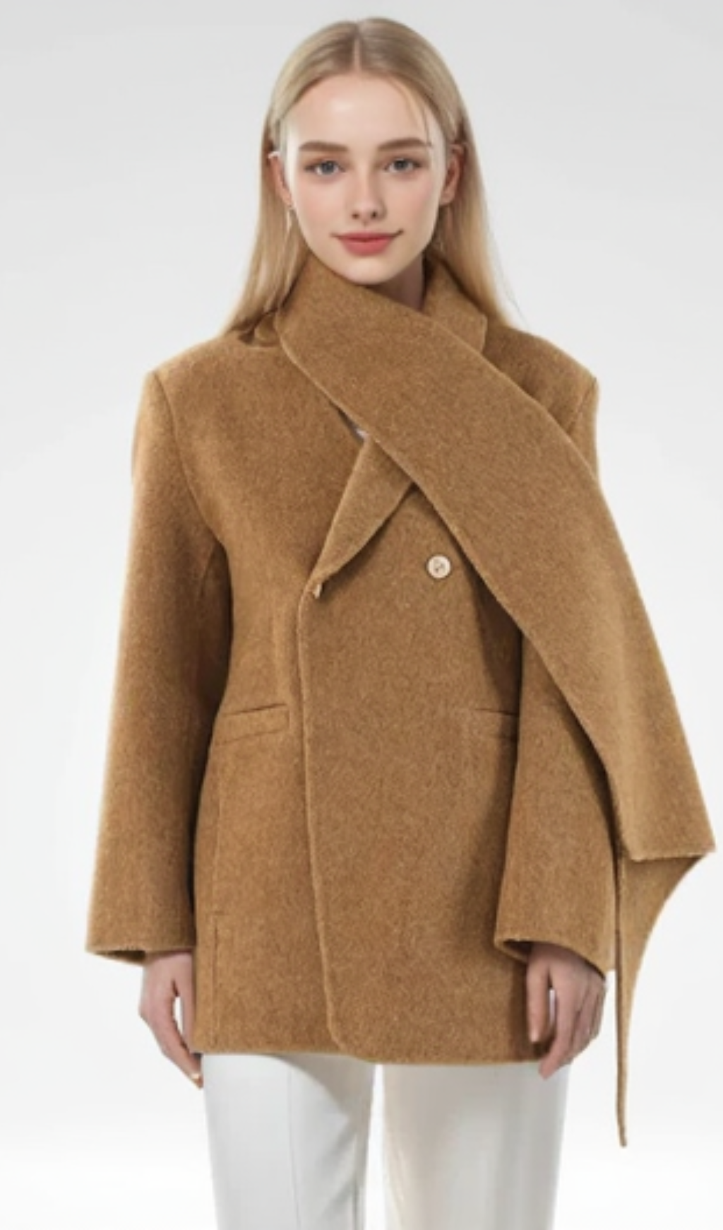 KAHKI WOOLEN COAT