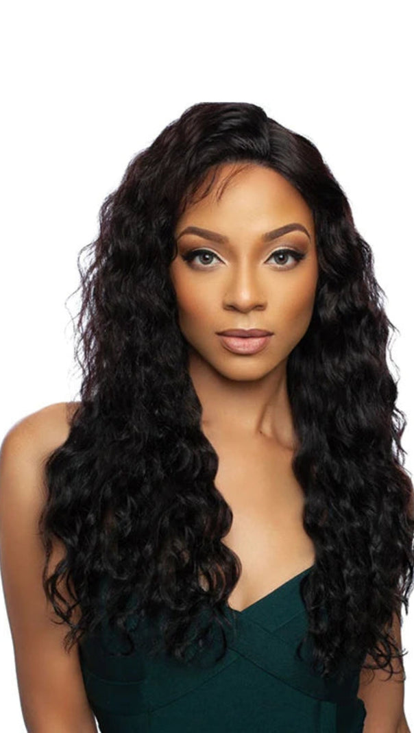 AIIZIE BLACK GLUELESS WAVY WIG - product image