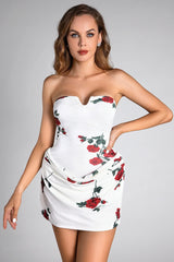 Pulas Off Shoulder Floral Pleat Dress