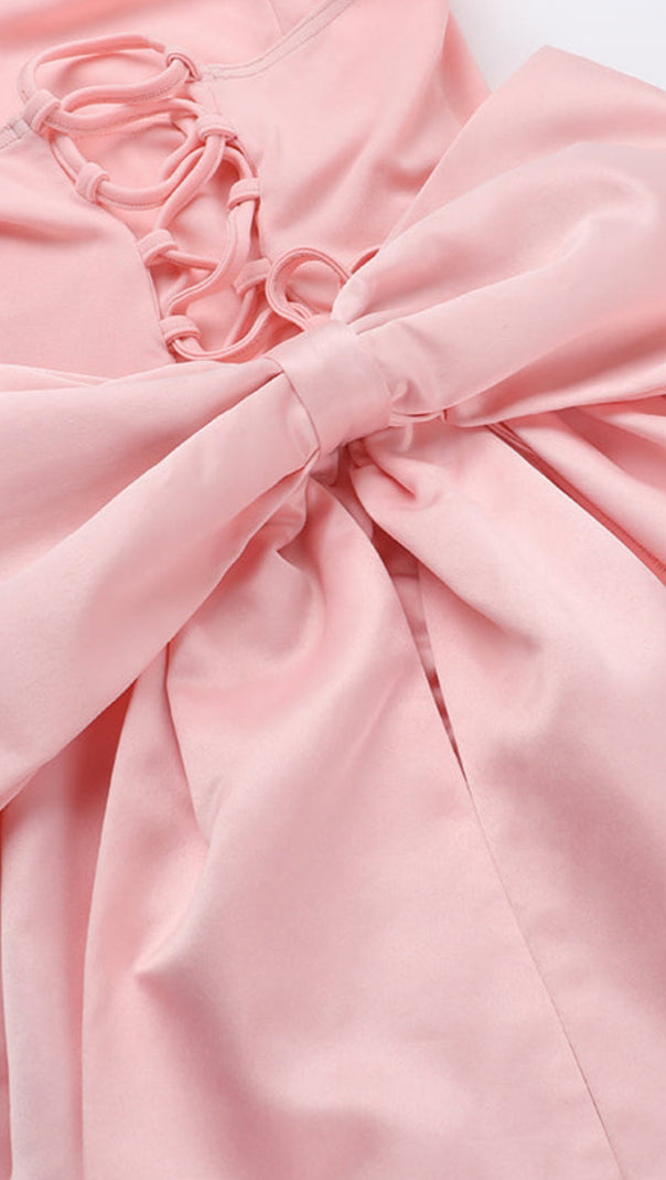 AIIZIE LOTUS MINI DRESS - BLUSH - product image