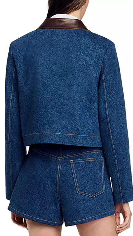 TOSCANE DOUBLE BREASTED BLAZER IN BLUE