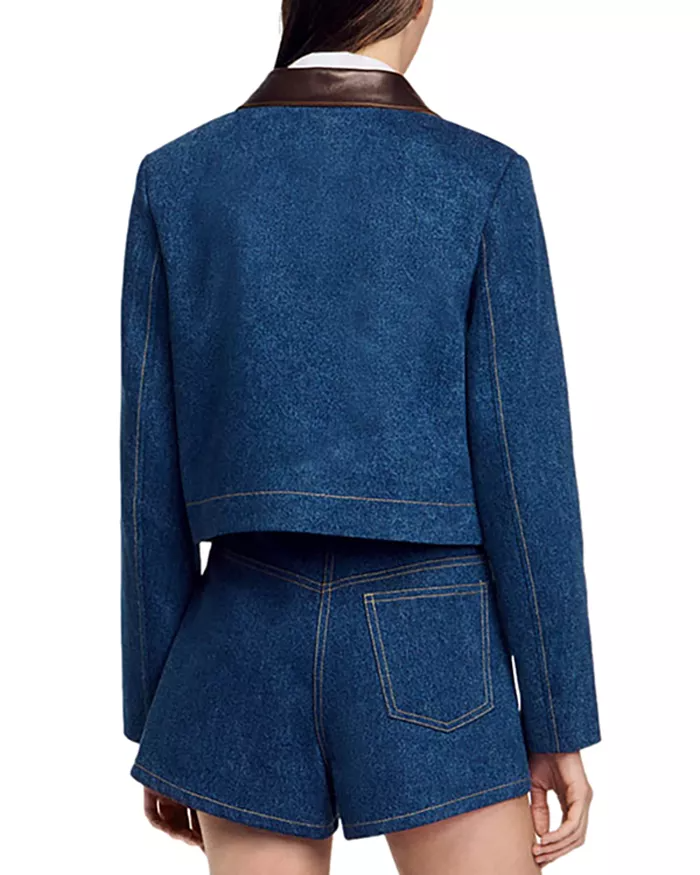 AIIZIE TOSCANE DOUBLE BREASTED BLAZER IN BLUE - product image