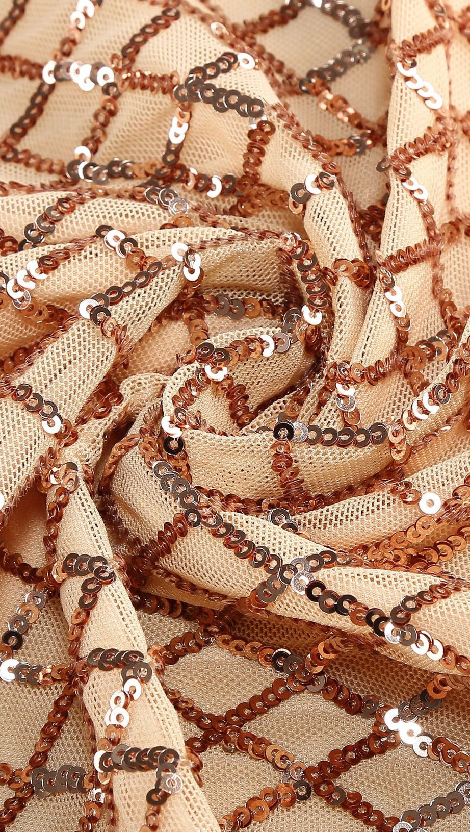 Off-Shoulder-Kleid mit seitlichen Schlitzen im Fischgrätenmuster