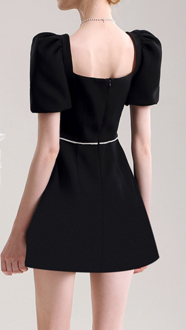AIIZIE CHEICK BLACK BOW MINI DRESS - product image