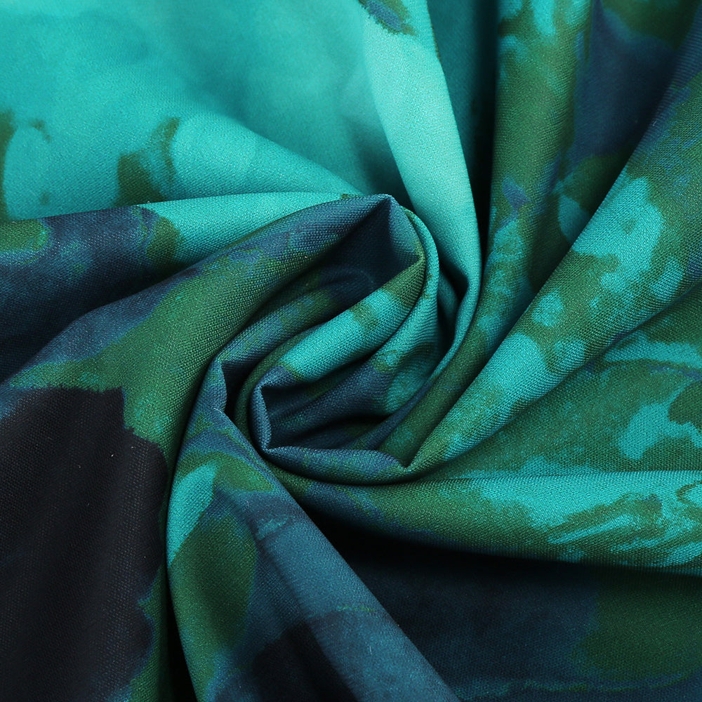 ABITO CON APERTURA SUL PETTO E ABITO MIDI VERDE