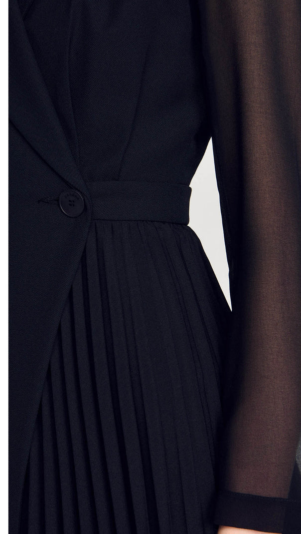 AIIZIE LILELA CONTRAST SLEEVE DRESS - product image