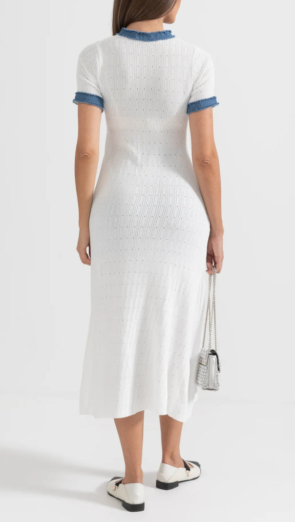 AIIZIE RIBBED KNIT MIDI DRESS - product image