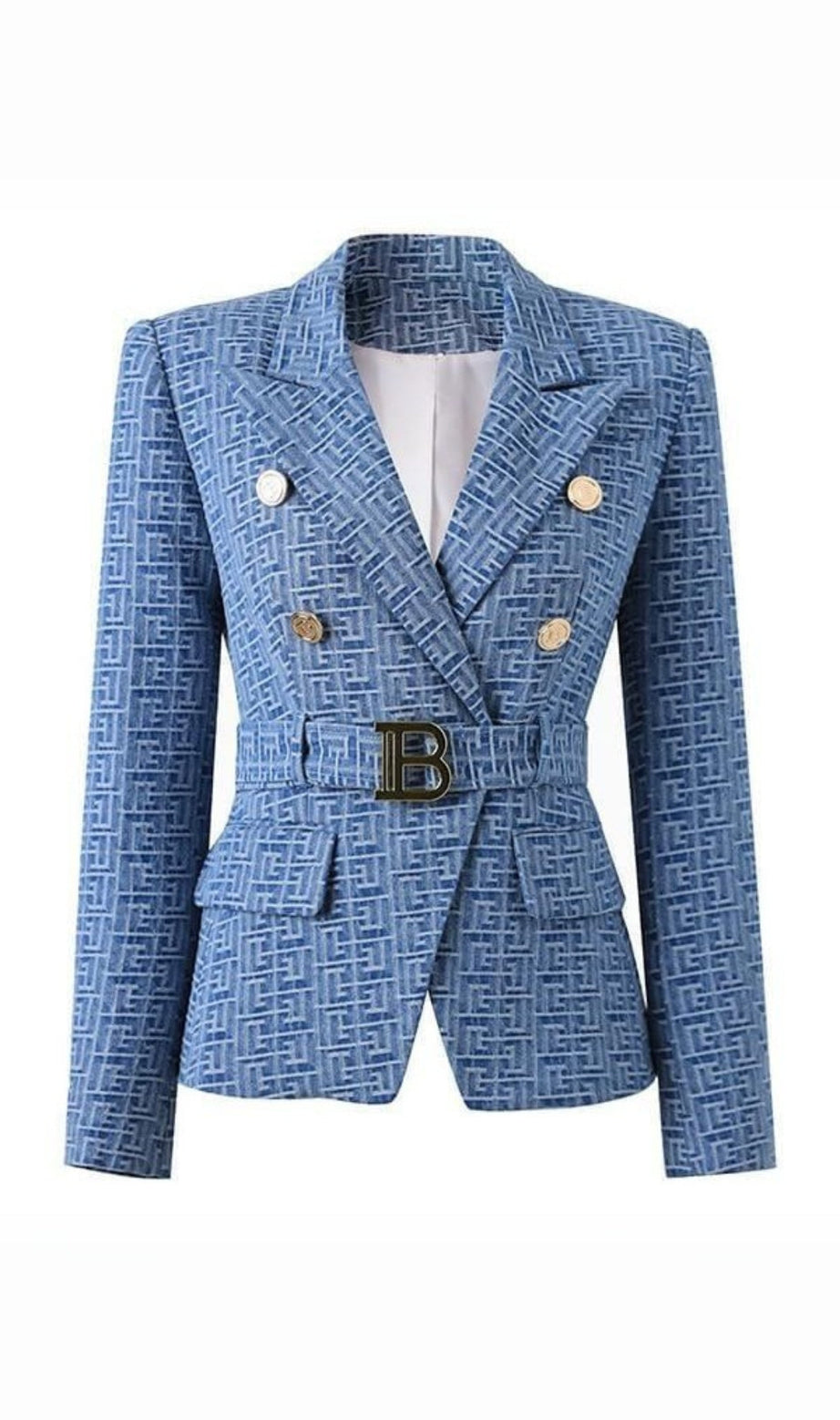 GIACCA CON BOTTONI JACQUARD RESHMA