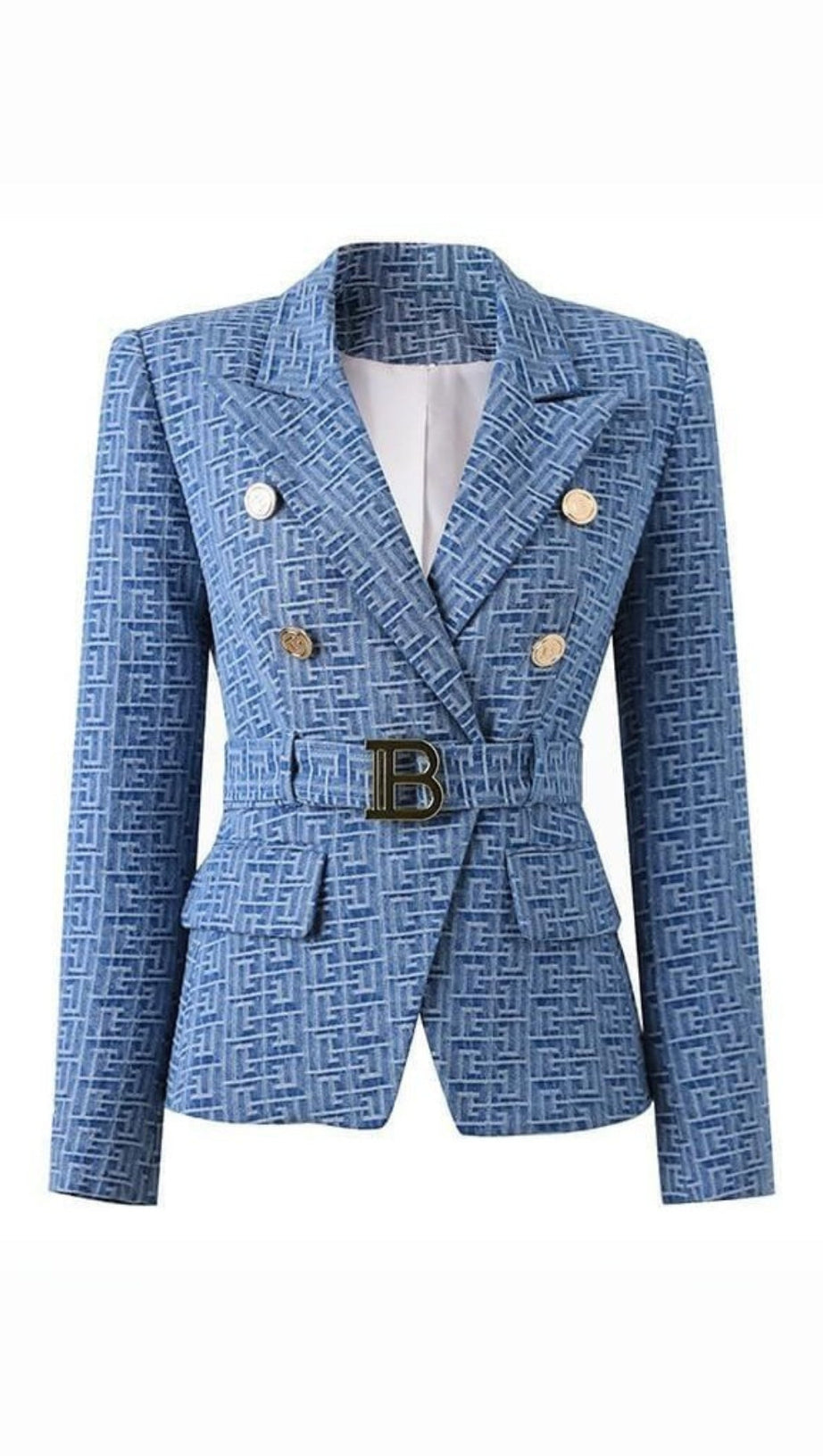 GIACCA CON BOTTONI JACQUARD RESHMA
