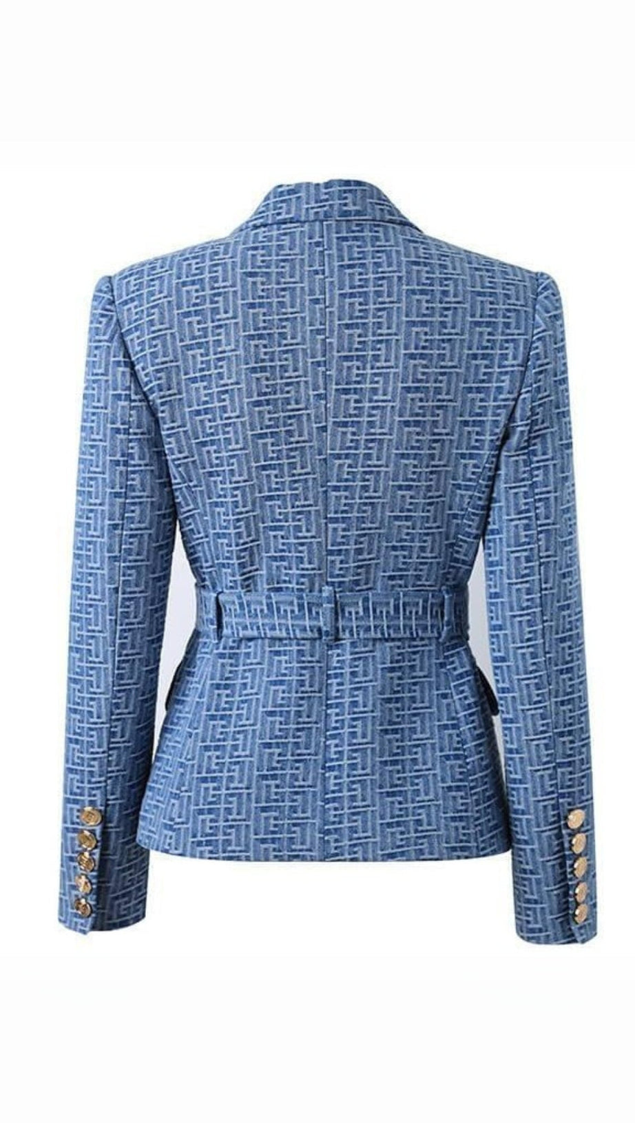 RESHMA JACQUARD BUTTON JACKET