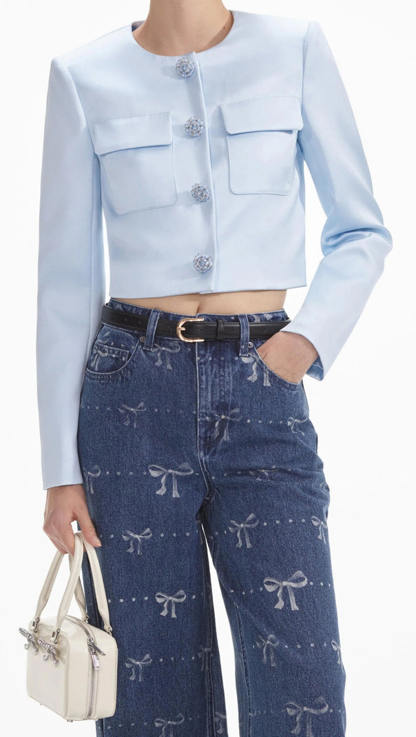 AIIZIE BOW PRINT JEANS - product image