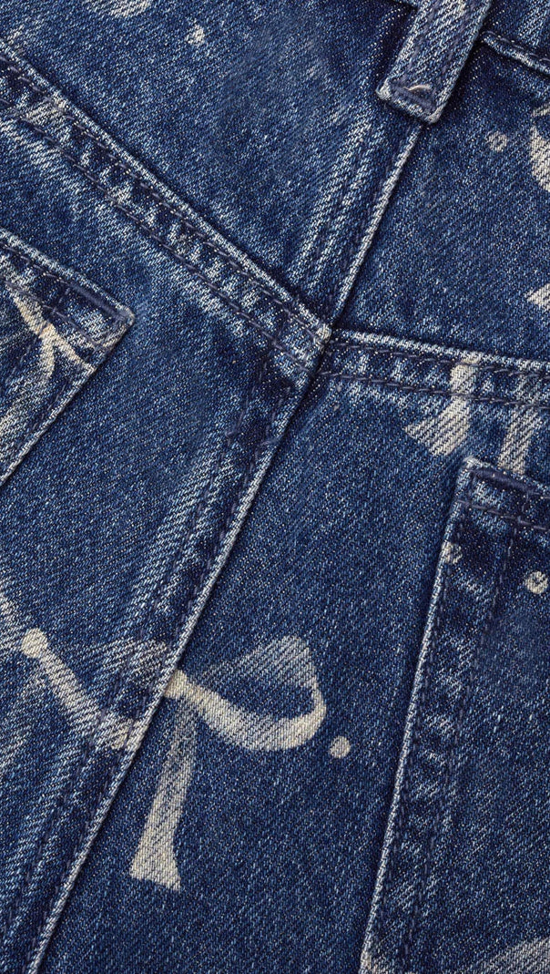 AIIZIE BOW PRINT JEANS - product image