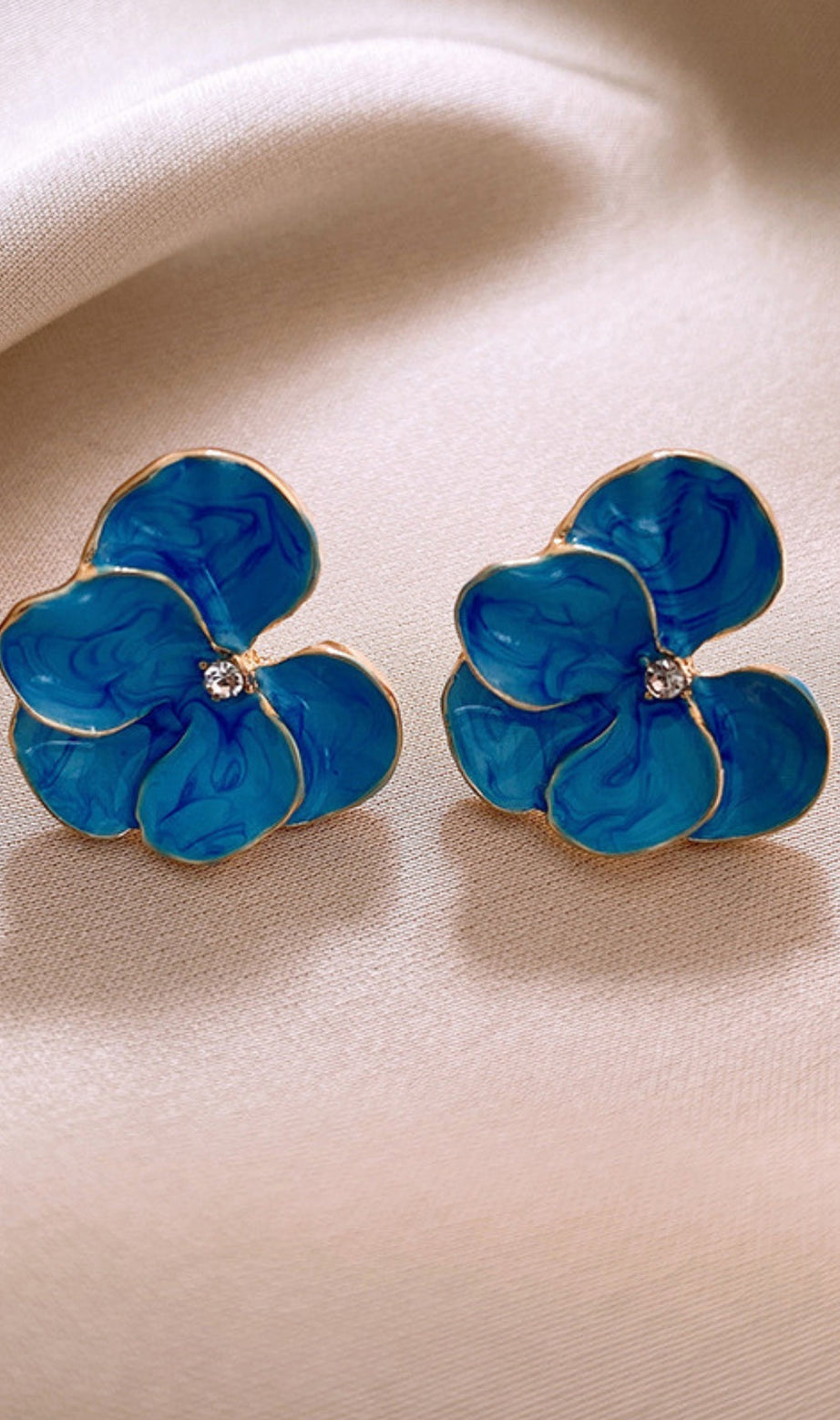 Orecchini Derick Blue Flower