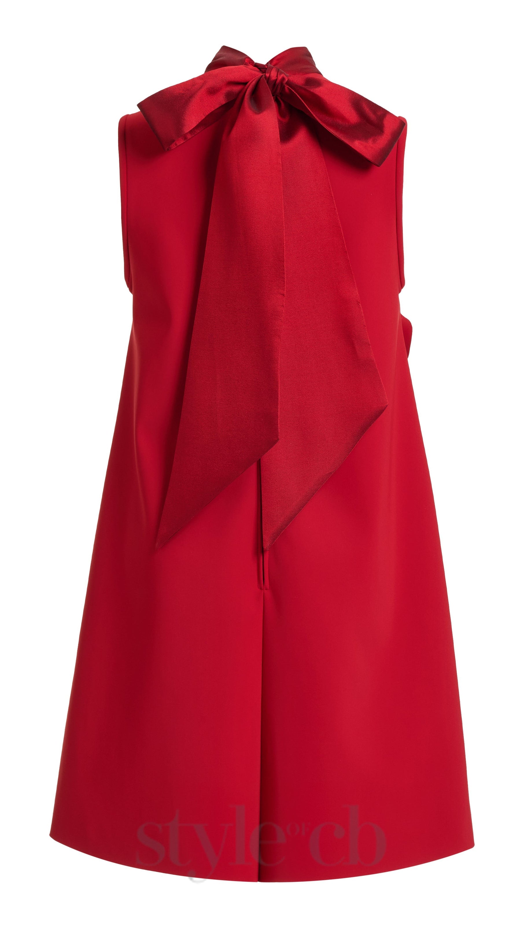 AIIZIE HILARY RED APPLIQUÉD SHIFT MINI DRESS - product image