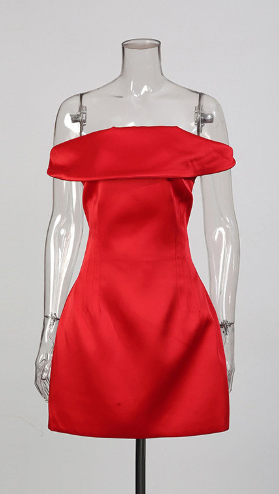 Jameel Red Off-Shoulder Mini Dress | Glamorous Party & Date Night Style