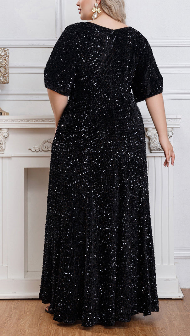 AIIZIE AVIANA SEQUINED MAXI DRESS - product image