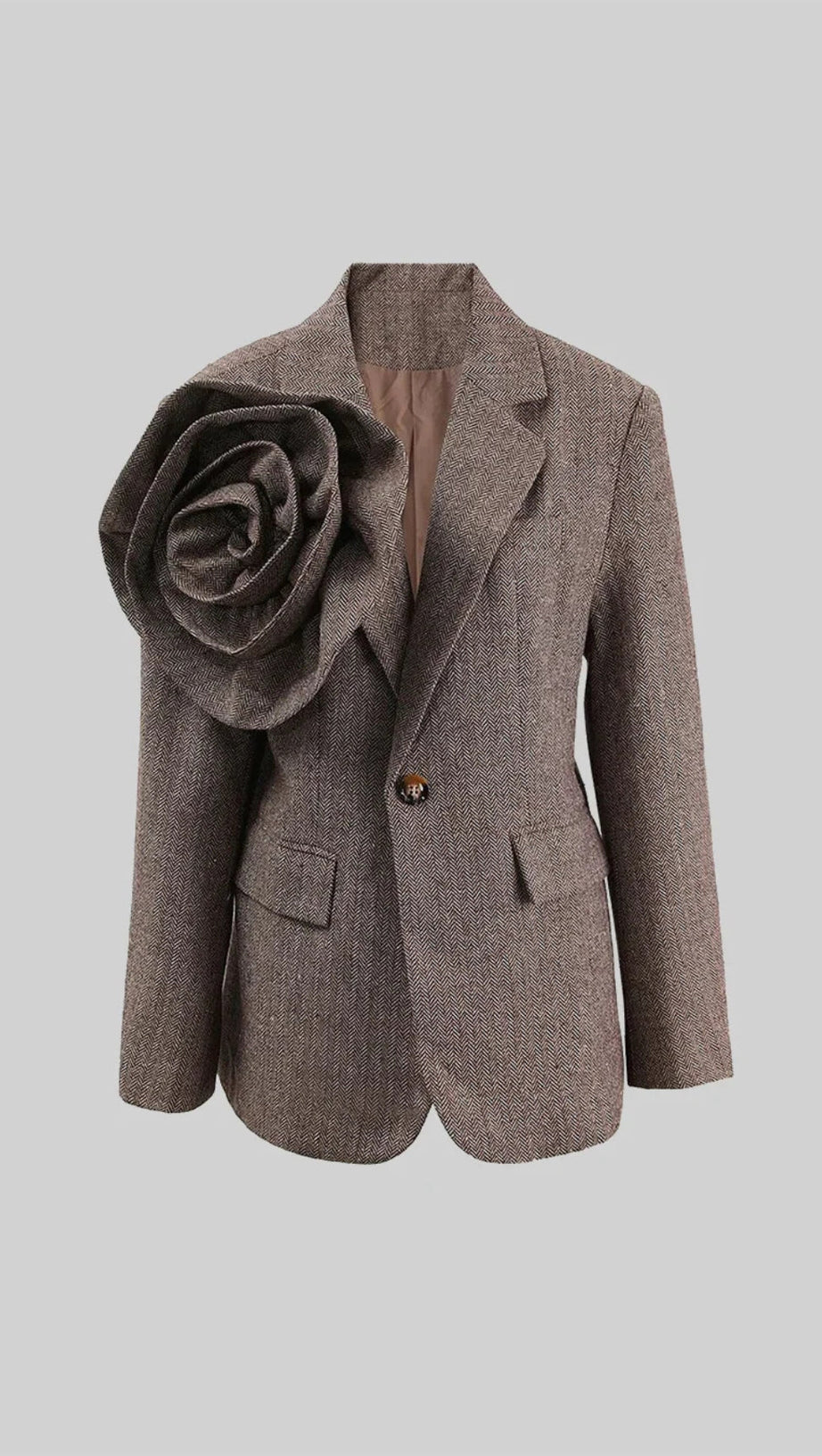 HERRINGBONE TWO PIECE FLOWER SET