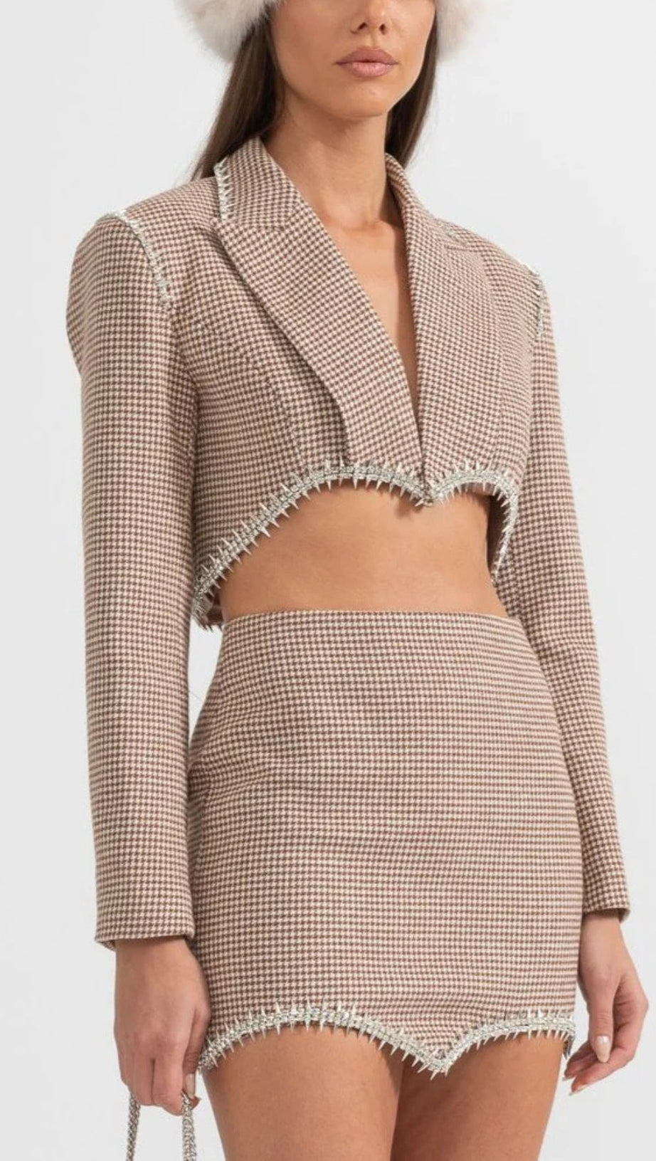 SILVER SPIKES ELEGANT TWO PIECE SET