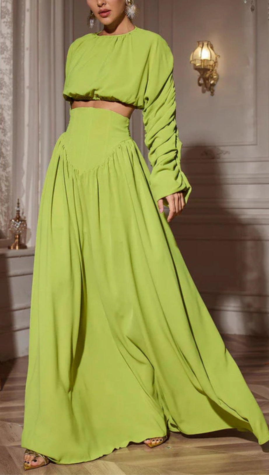 MOKGADI LANGÄRMELIGES RÜSCHE-ROCK-SET