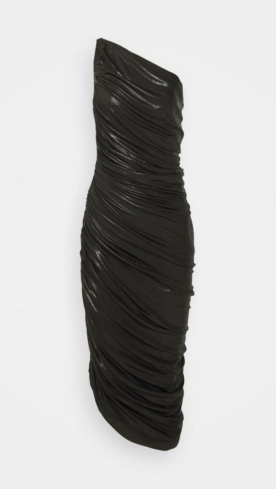 OFF-SHOULDER PLEATED DRESS