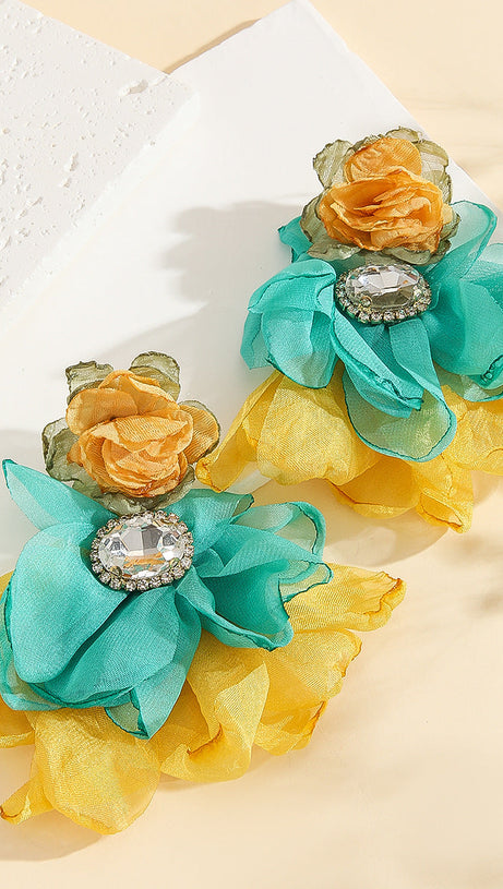 Cyrene Blumenohrringe