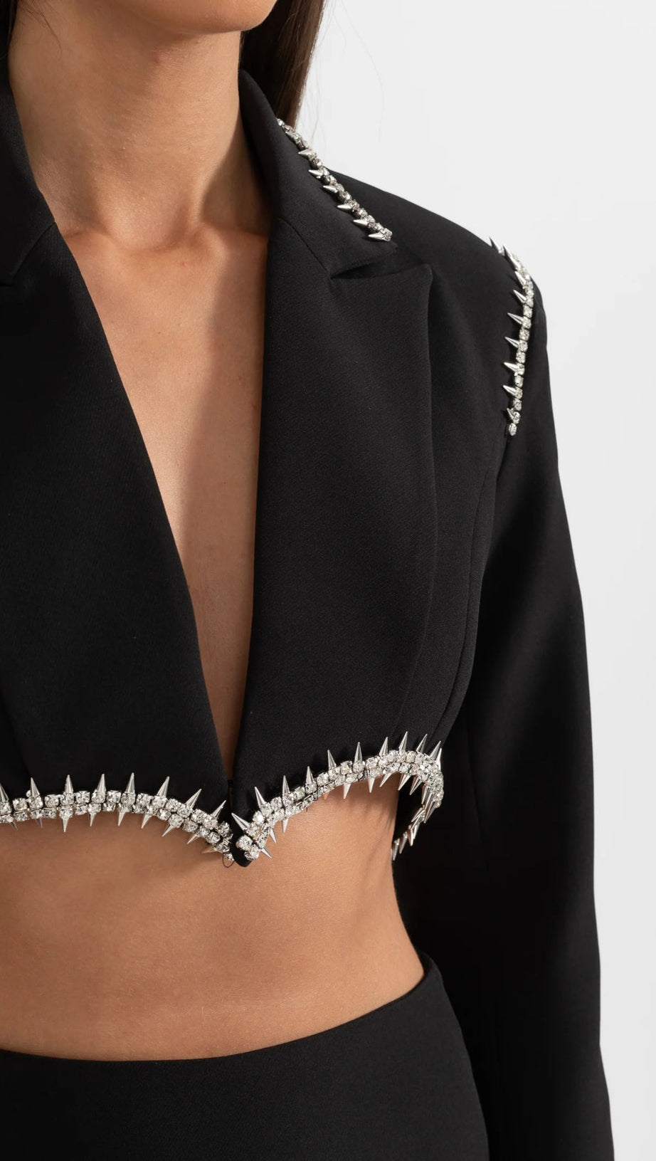 SILVER SPIKES ELEGANT TWO PIECE SET