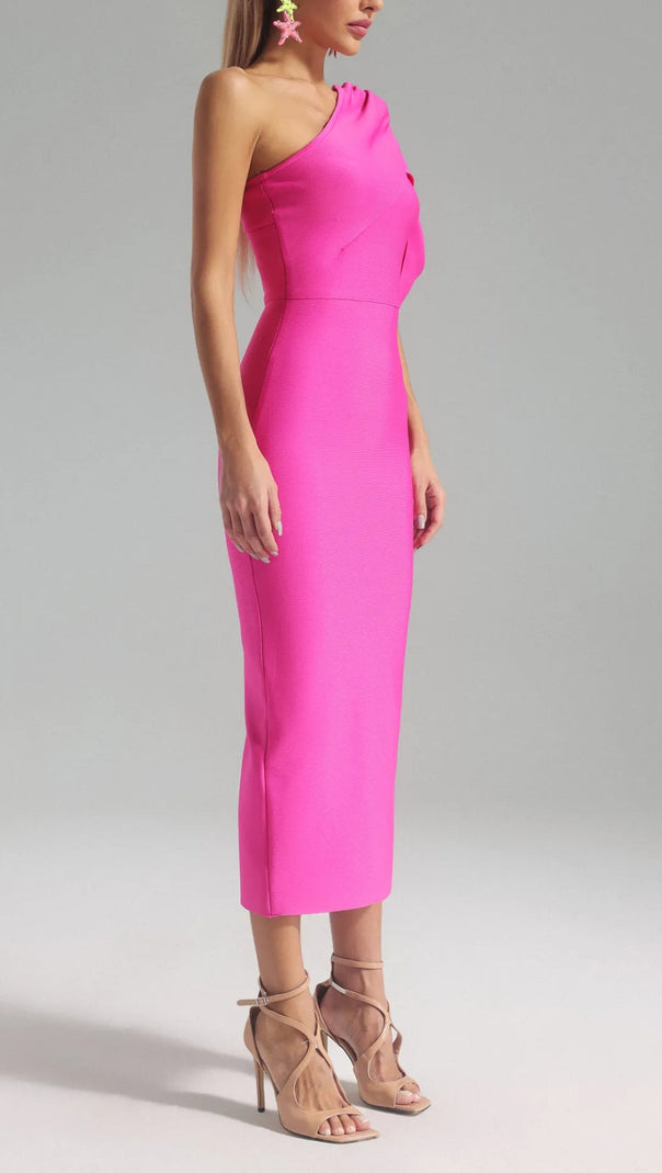 AIIZIE ALEXIS ONE SHOULDER BANDAGE DRESS - product image