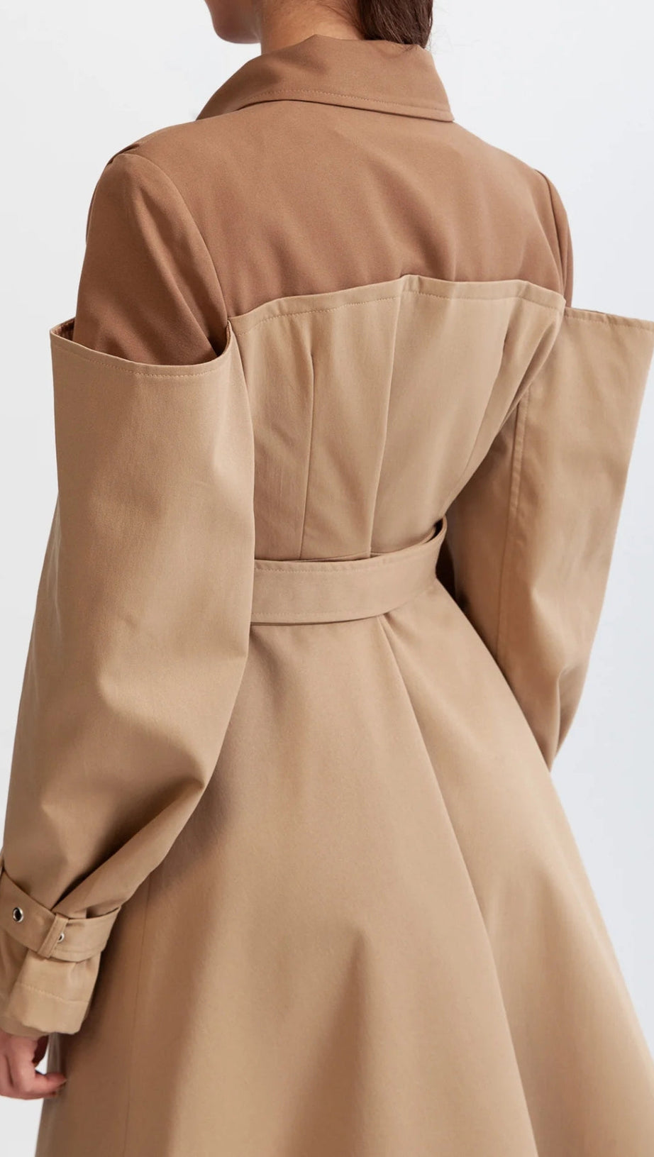 DOUBLE COMBINED TRENCH COAT